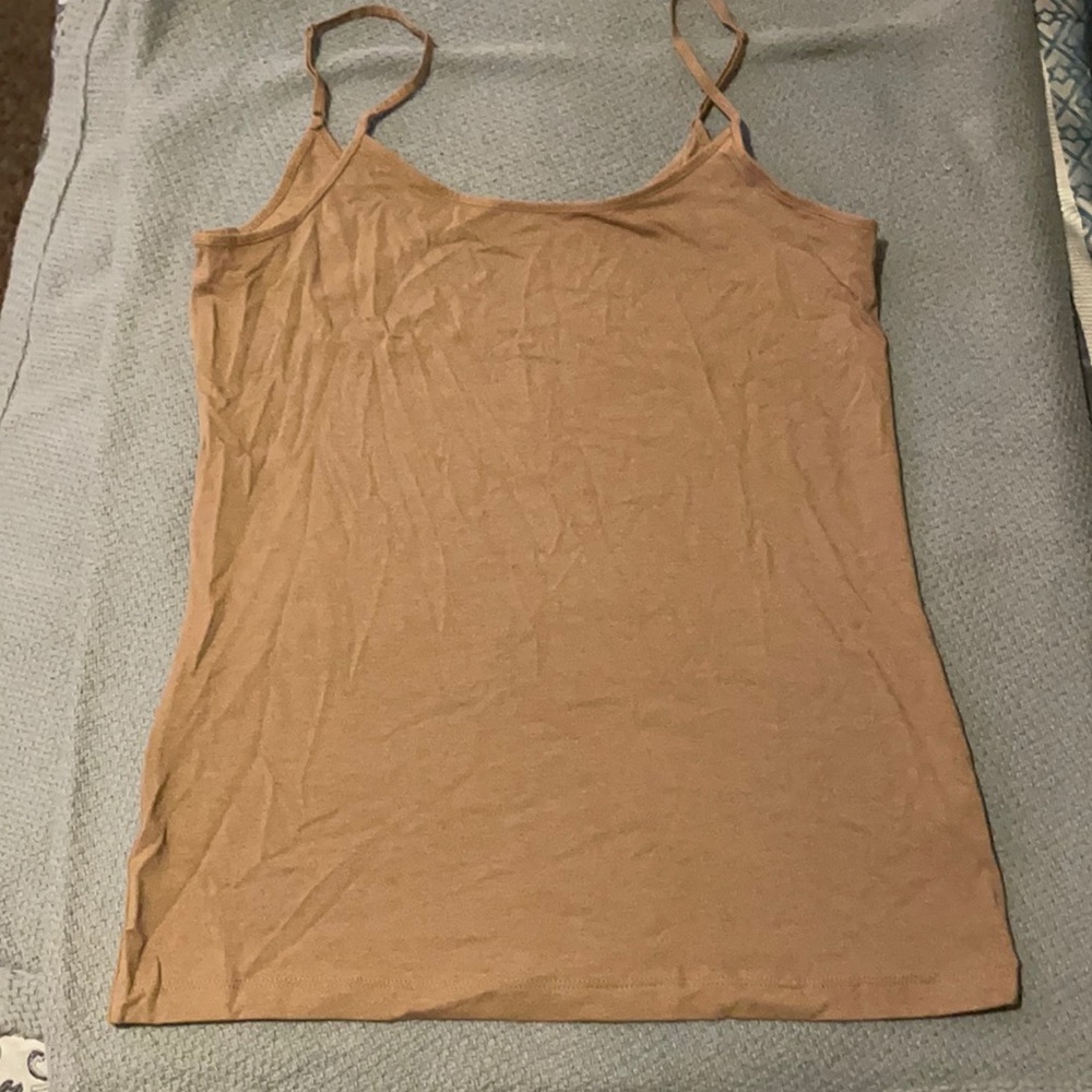 Brown tank top.